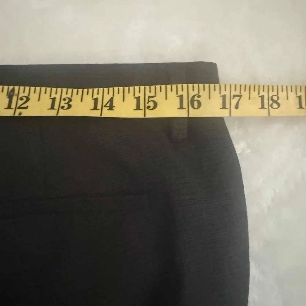 Banana Republic Mens 33x30 Dress Pants Brown Plaid Slim Fit Trousers Wool Career